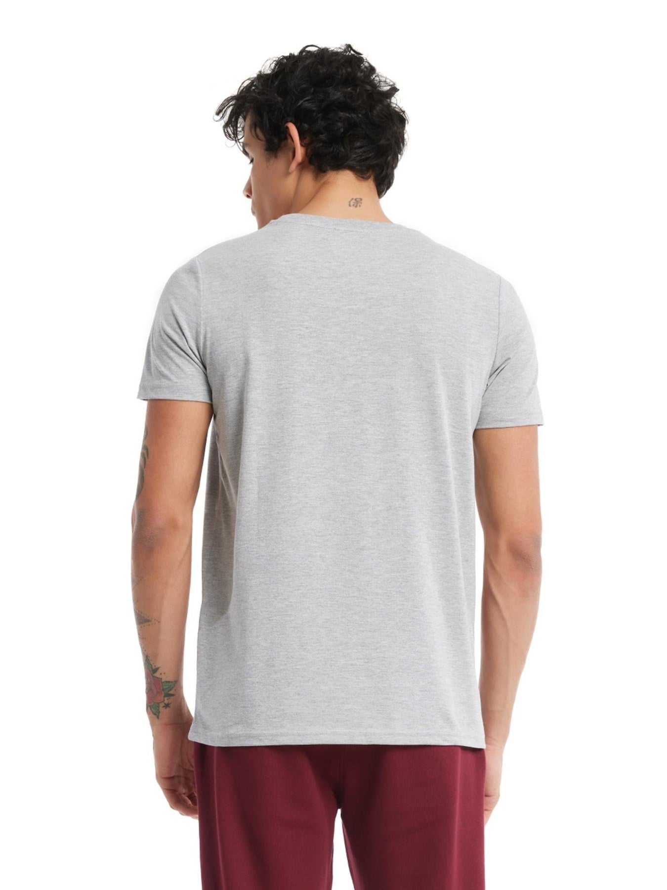 Galatasaray Lisanslı Büyük Logolu Gri T-Shirt