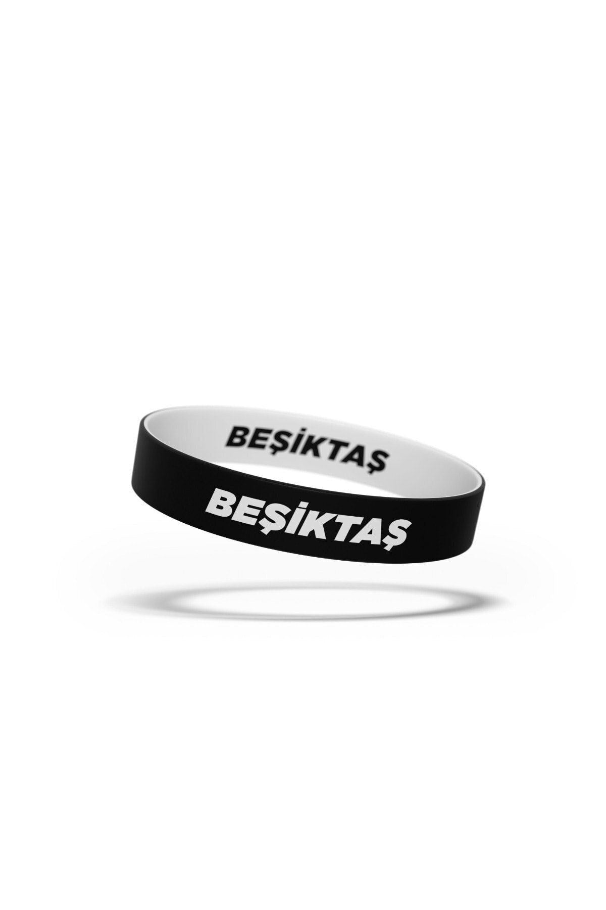 Beşiktaş Lisanslı Çift Taraflı Bileklik Siyah Kartal Ahşap Kutulu