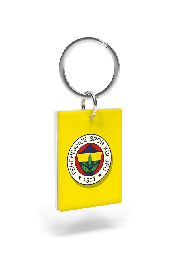 Fenerbahçe Lisanslı Sarı-Lacivert Çubuklu Anahtarlık Kanarya Ahşap Kutulu
