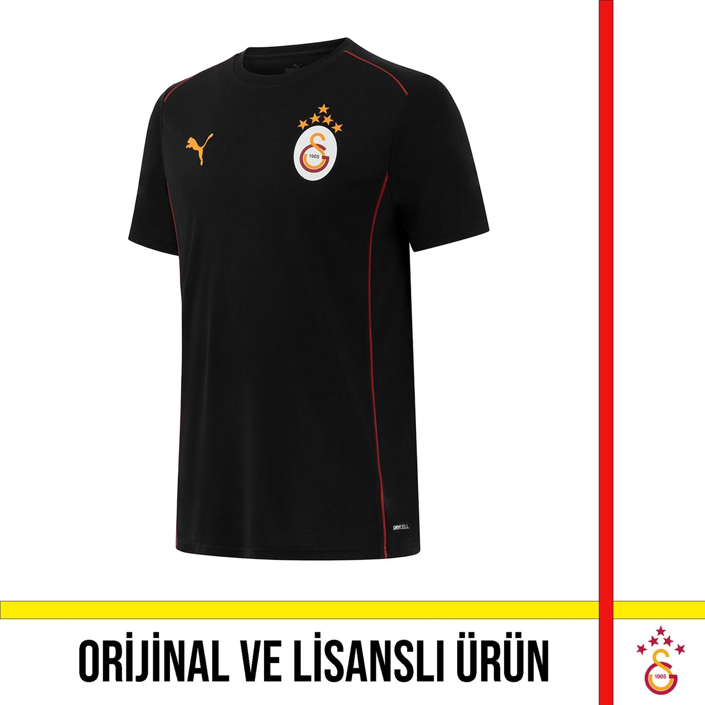 Galatasaray Lisanslı A Takım Galatasaray Yazılı Siyah T-Shirt