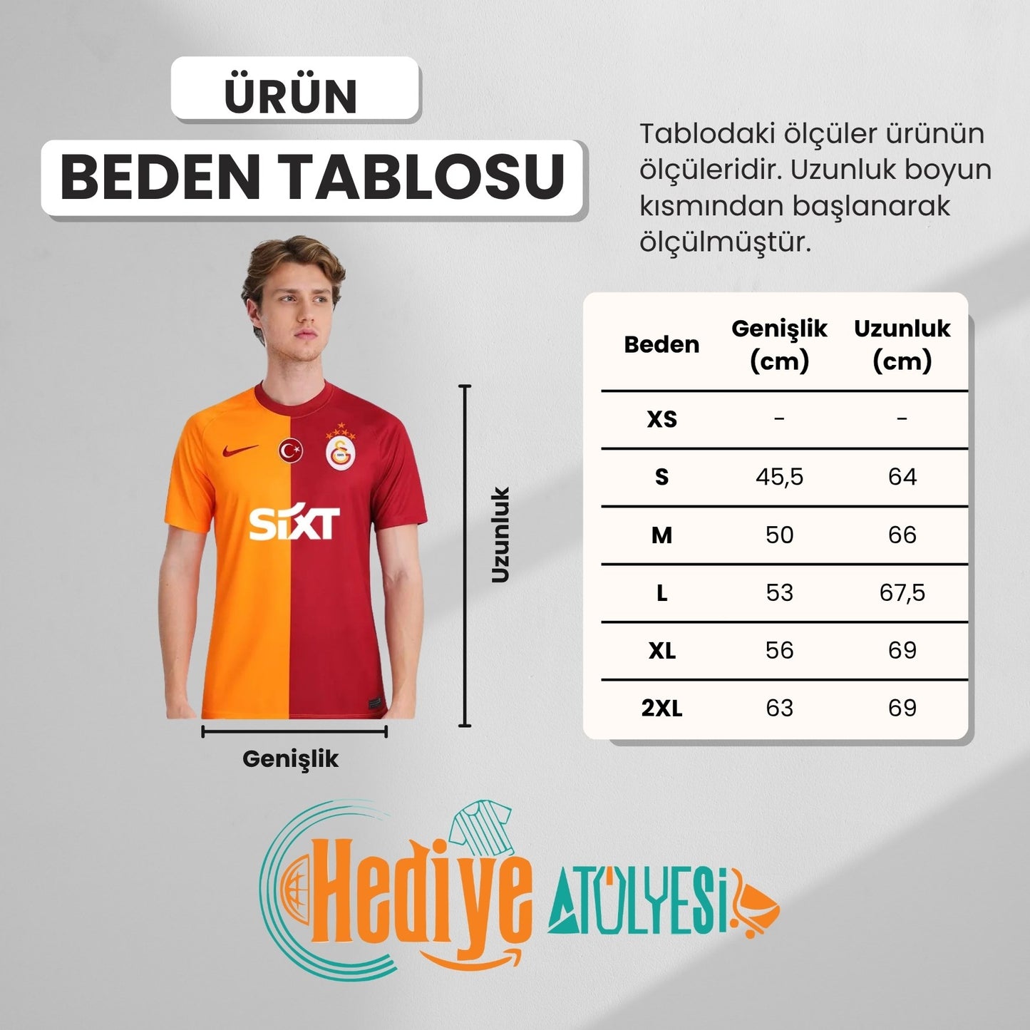 Galatasaray Lisanslı 2023/2024 Parçalı 5 Yıldızlı İç Saha Forma