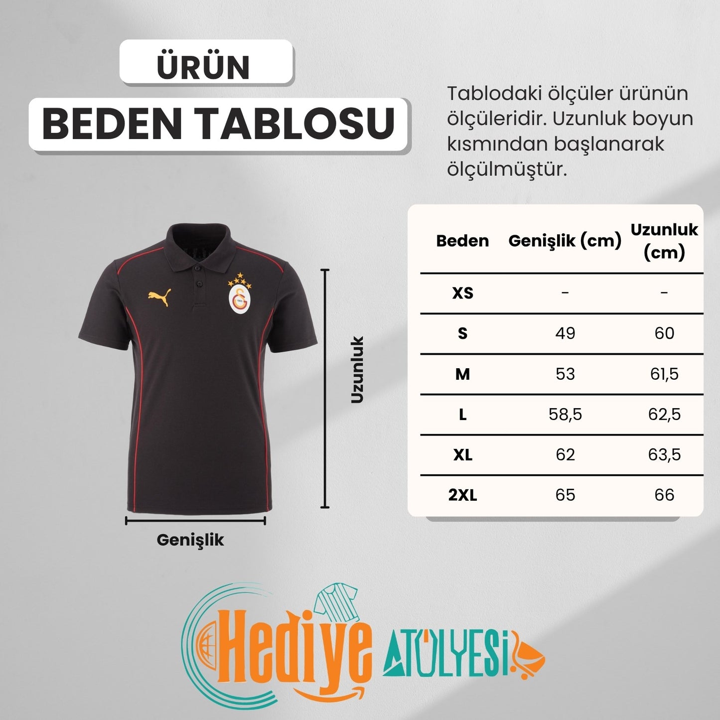Galatasaray Lisanslı Puma A Takım Polo Galatasaray Yazılı Siyah T-Shirt