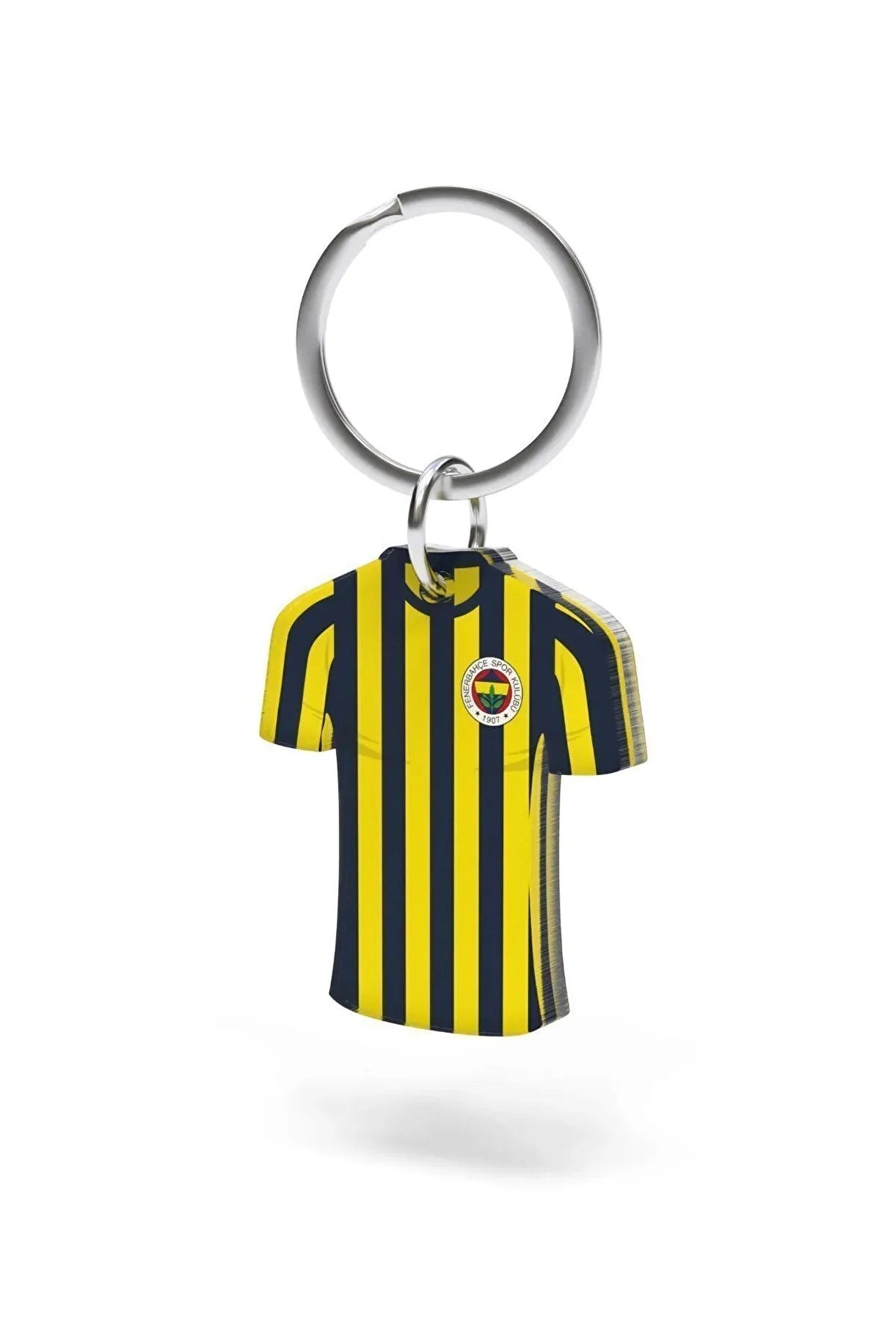 Fenerbahçe Lisanslı Çubuklu Forma Çift Taraflı Anahtarlık Kanarya Ahşap Kutulu