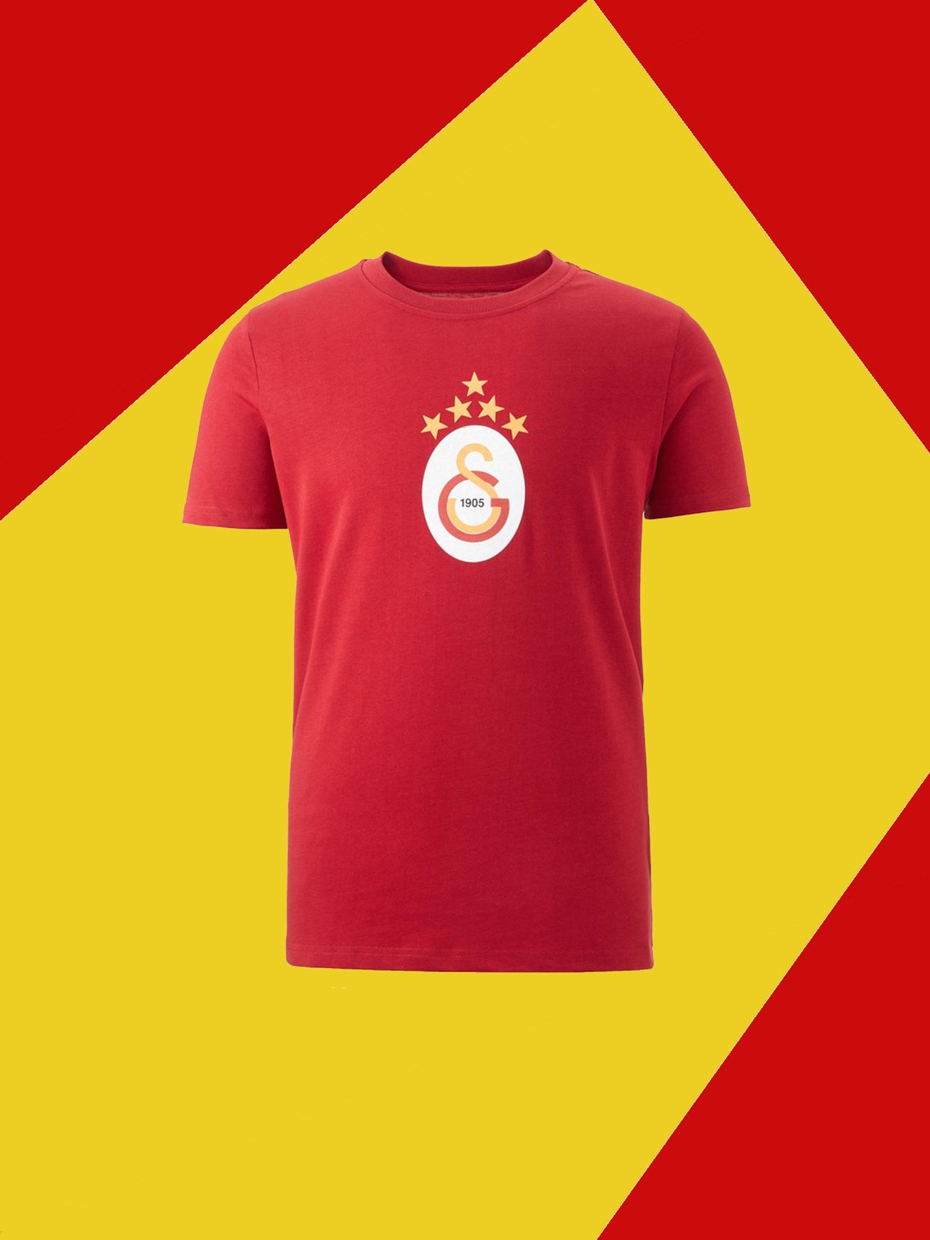 Galatasaray Lisanslı 5 Yıldızlı Özel Kırmızı T-Shirt