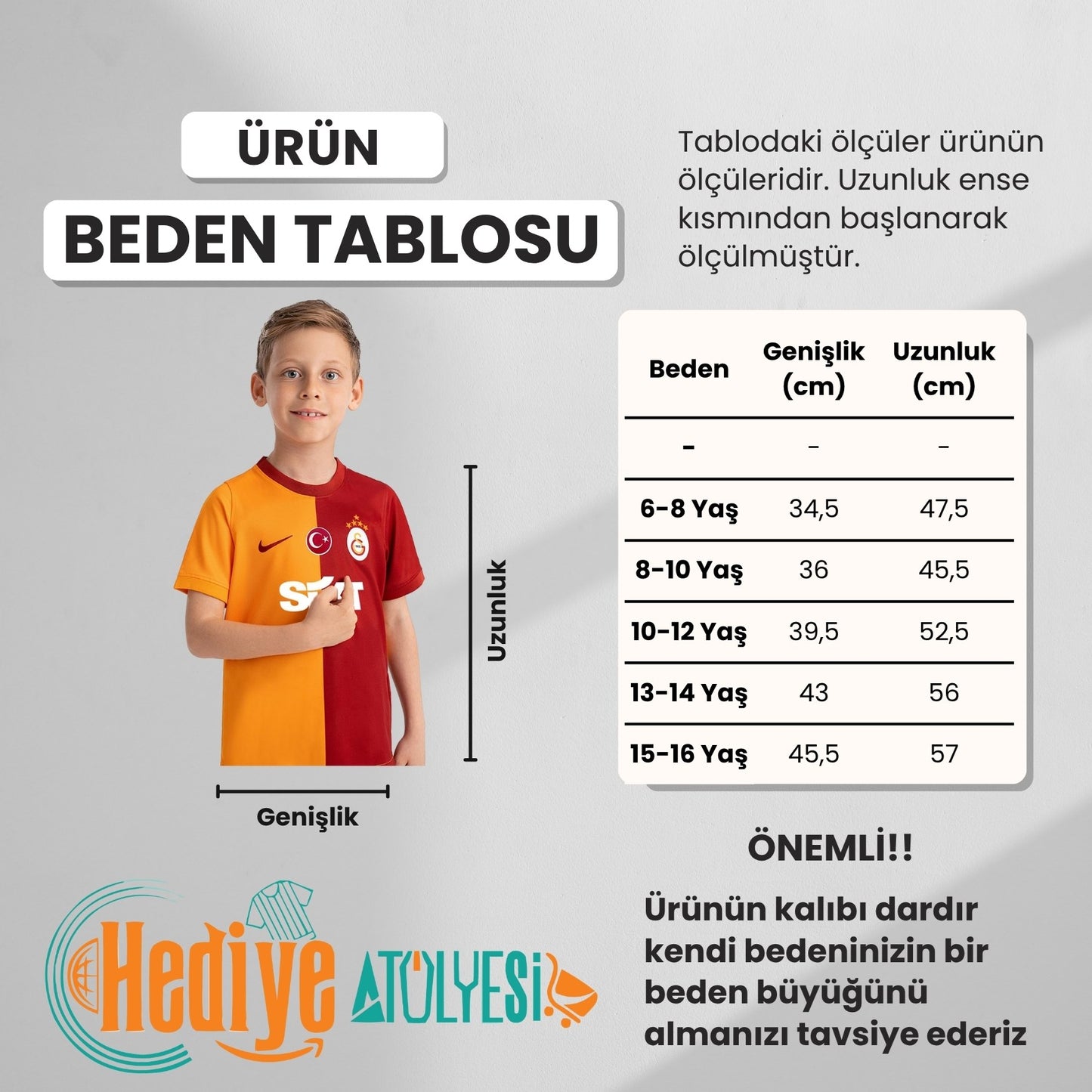 Galatasaray Lisanslı 2023-2024 Sezon 5 Yıldızlı Çocuk İç Saha Forması