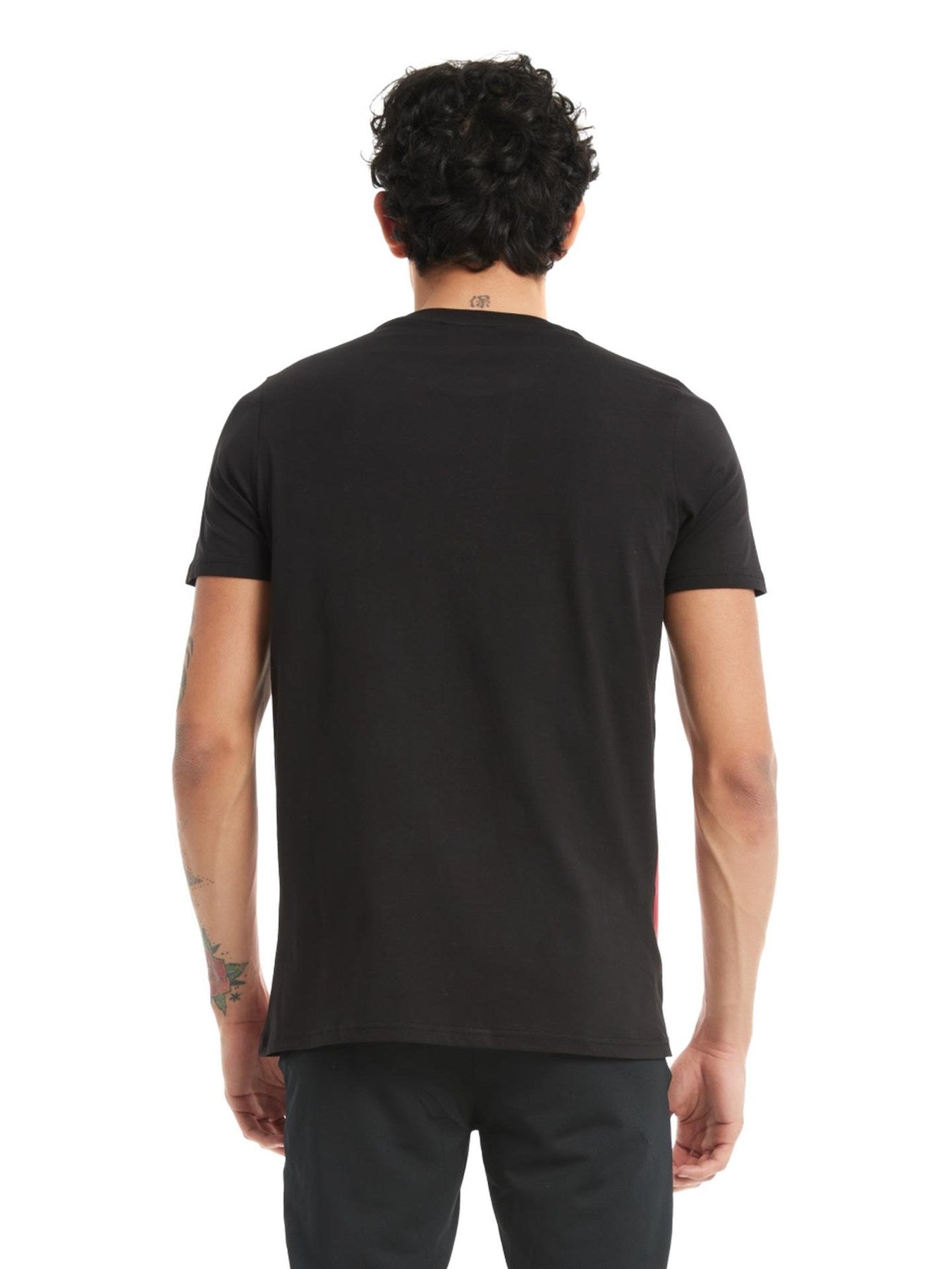 Galatasaray Lisanslı Siyah Büyük Logolu T-Shirt
