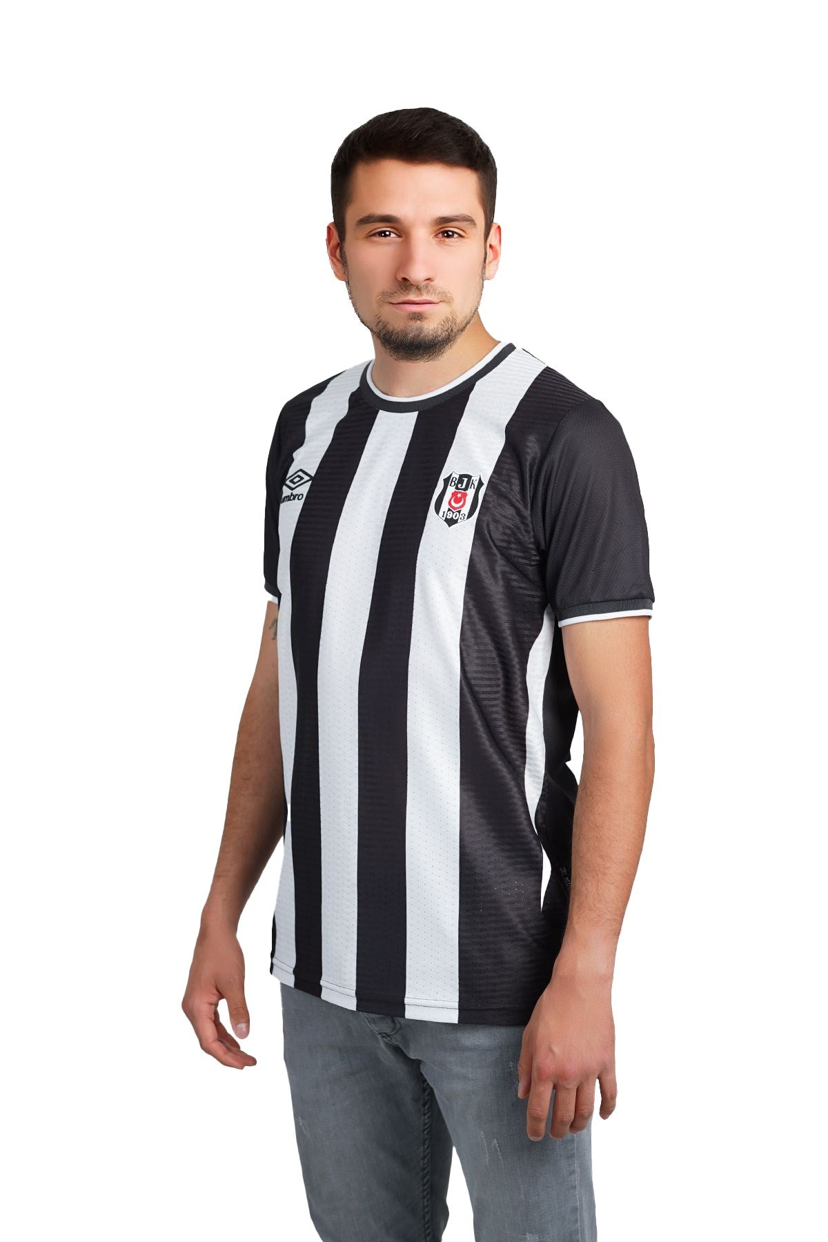 Beşiktaş Lisanslı Çubuklu Yetişkin Umbro Forma