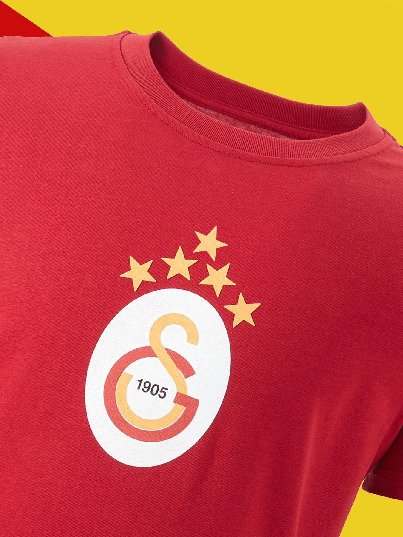 Galatasaray Lisanslı 5 Yıldızlı Özel Kırmızı T-Shirt
