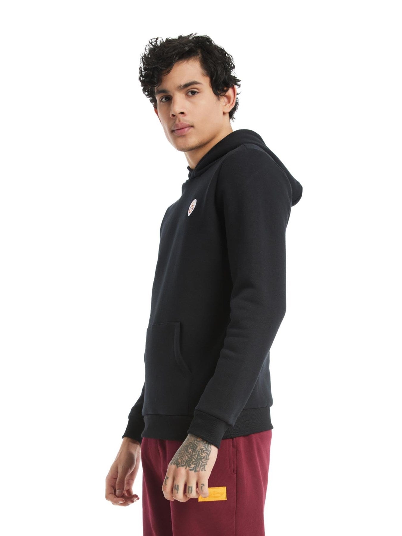 Galatasaray Lisanslı Kapüşonlu Siyah Sweatshirt