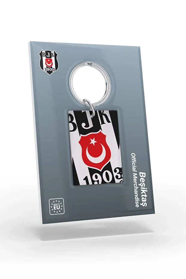 Beşiktaş Lisanslı Logolu Çift Taraflı Anahtarlık Kartal Ahşap Kutulu