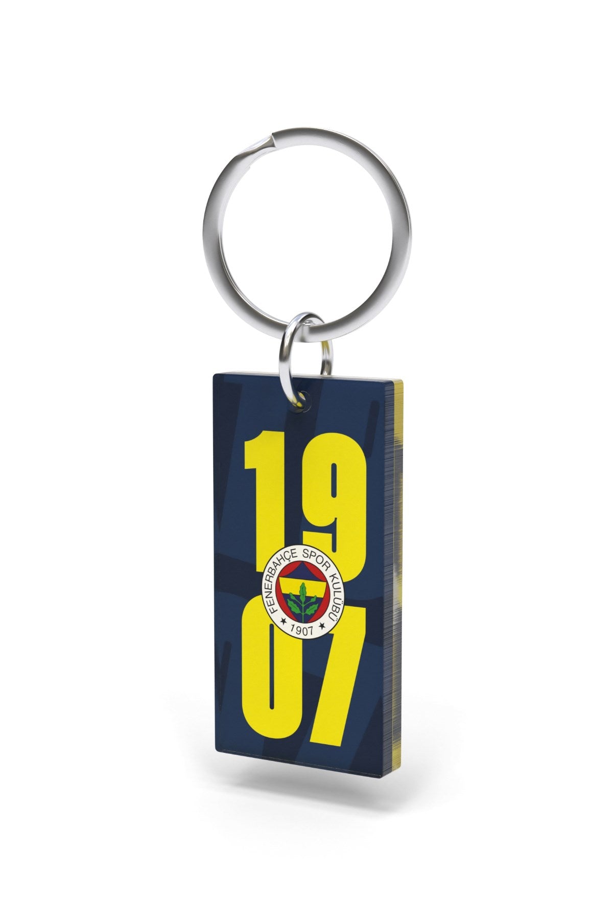 Fenerbahçe Lisanslı Sarı-Lacivert 1907 Yazılı Anahtarlık Kanarya Ahşap Kutulu