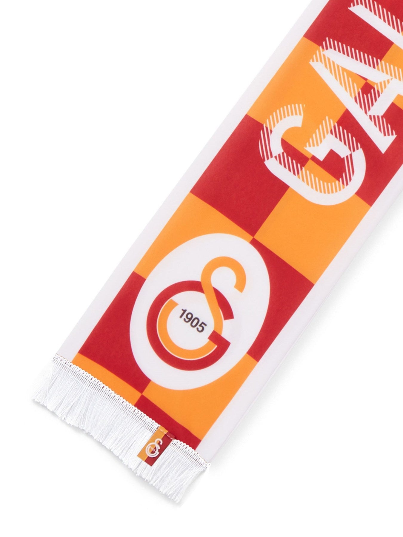 Galatasaray Lisanslı Sarı Kırmızı Damalı Atkı