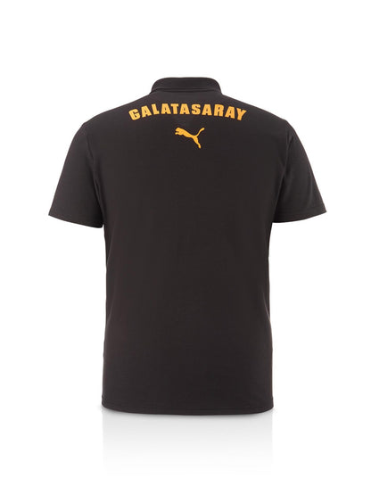 Galatasaray Lisanslı Puma A Takım Polo Galatasaray Yazılı Siyah T-Shirt