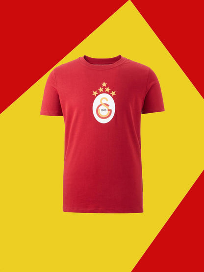 Galatasaray Lisanslı 5 Yıldızlı Özel Kırmızı T-Shirt