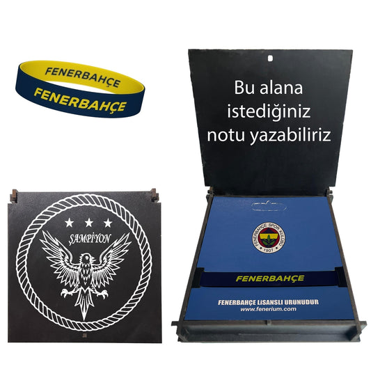 Fenerbahçe Lisanslı Siyah Ahşap Kutulu Bileklik
