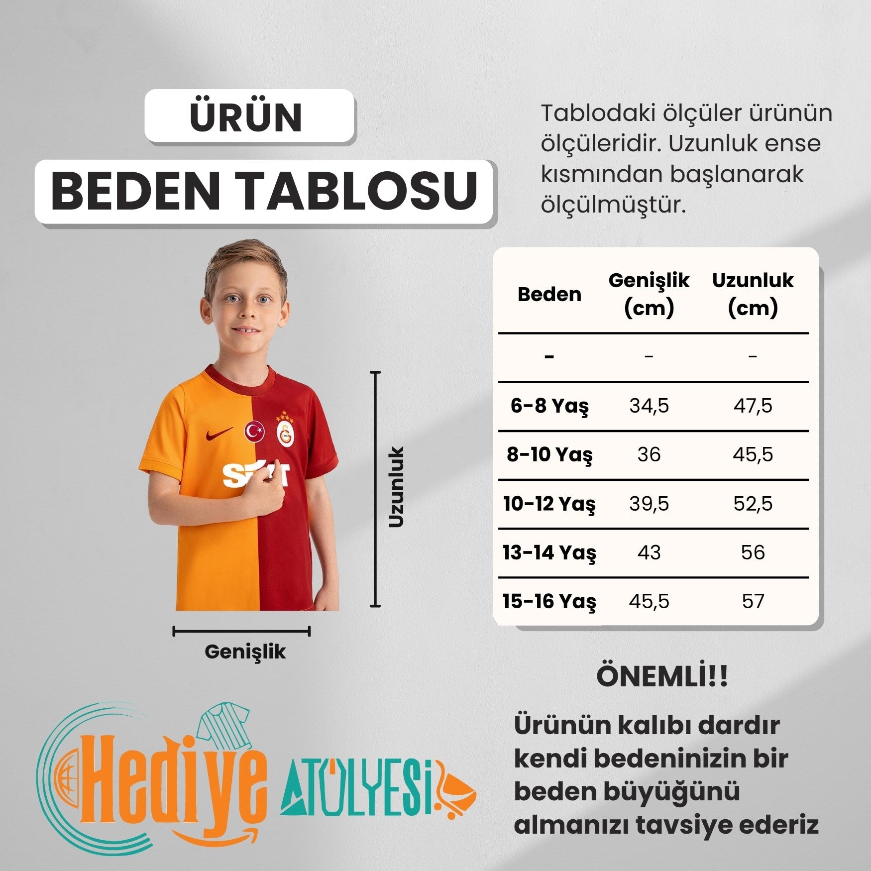 Galatasaray Lisanslı 2023-2024 Sezon 5 Yıldızlı Çocuk İç Saha Forması