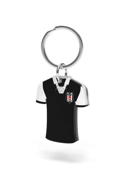 Beşiktaş Lisanslı Siyah Beyaz Forma Anahtarlık Kartal Ahşap Kutulu