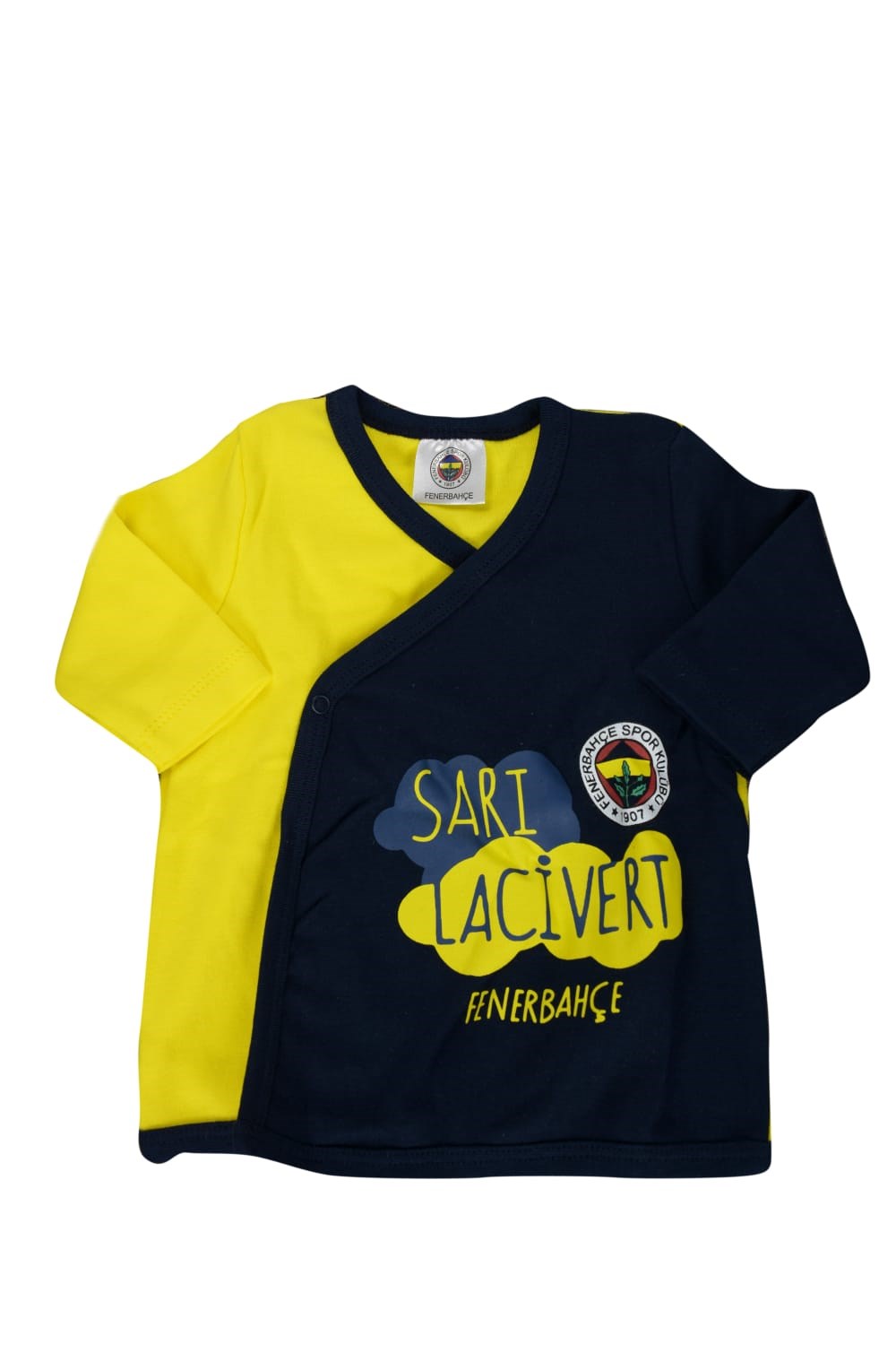 Fenerbahçe Lisanslı sarı-lacivert tişört, orijinal hastane çıkışı, 7 parçalı hediye paketiyle gönderim.