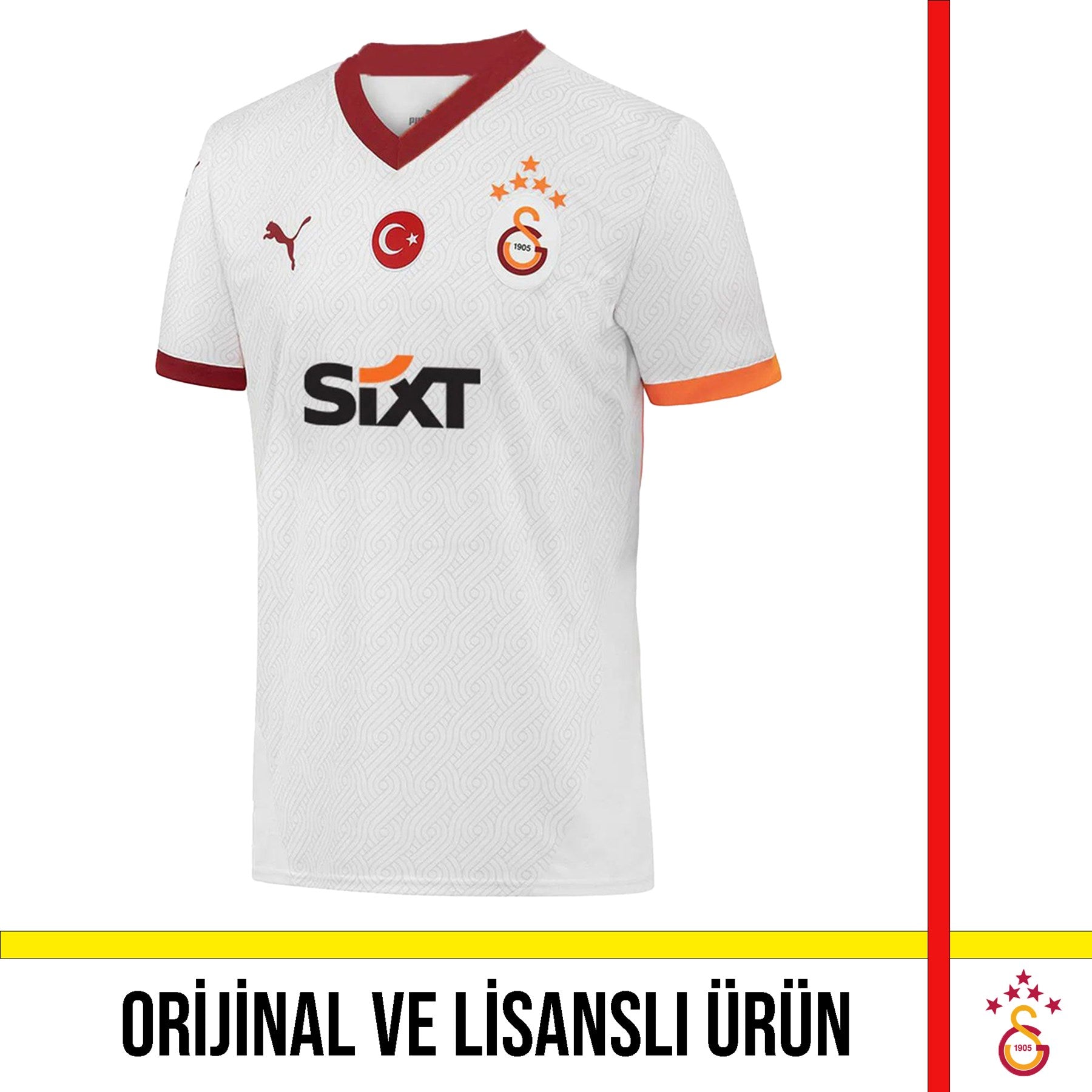 Galatasaray Lisanslı 2024/2025 Deplasman Taraftar Forması