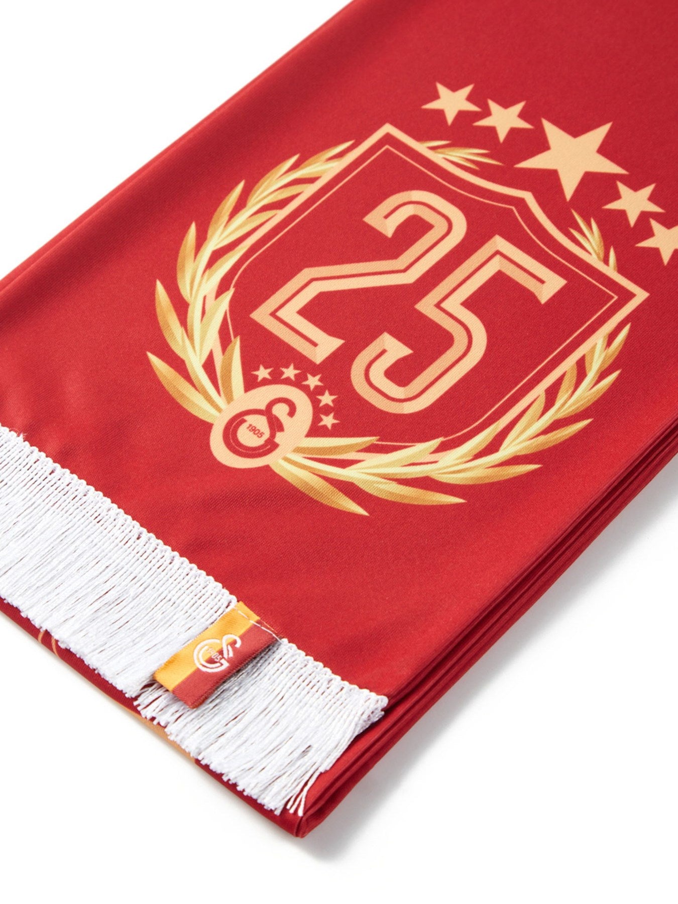 Galatasaray Lisanslı Kırmızı 5 Yıldızlı 25 Şampiyonluk Özel Şal Atkı